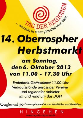 Plakat Herbstmarkt 2013